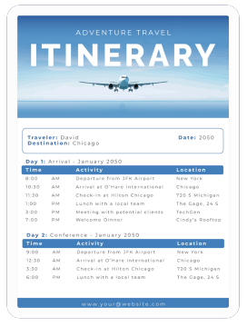 AI Itinerary Generator